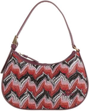 Missoni Handbag Textile Fibres, Leather - Pink