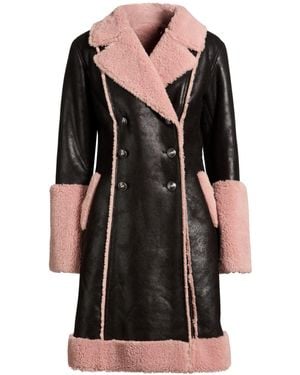 Versace Jeans Couture Shearling- & Kunstfell - Schwarz