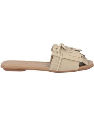 Hogan Sandals Leather - Natural