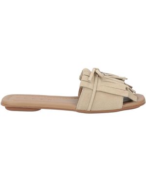 Hogan Sandals Leather - Natural