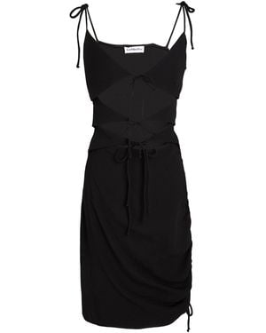 LES FILLES D'EVA Midi Dress Polyester - Black
