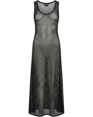 Tom Ford Maxi Dress Viscose, Polyester - Gray