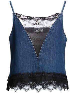 Off-White c/o Virgil Abloh Top Cotton - Blue