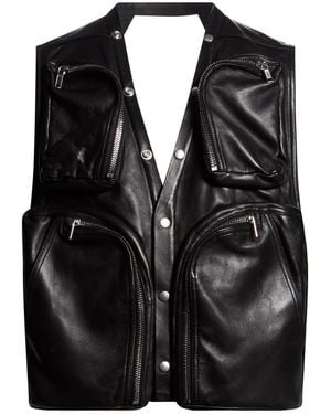 Rick Owens Chompa Sin Mangas - Negro