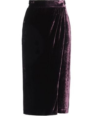 Blumarine Midi Skirt Viscose, Silk - Black