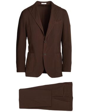 Boglioli Dark Suit Virgin Wool - Brown