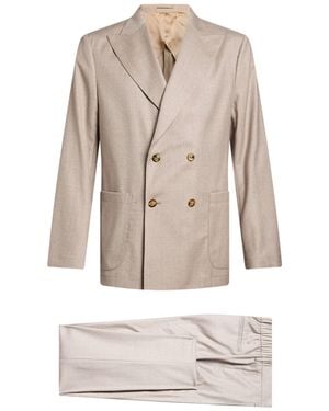 Boglioli Suit Virgin Wool - Natural