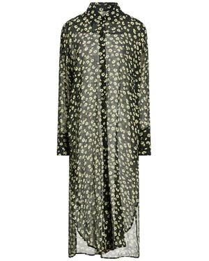 Fisico Midi Dress Viscose, Silk - Green