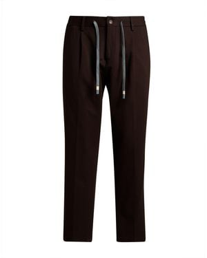 Daniele Alessandrini Dark Pants Rayon, Polyamide, Elastane - Black
