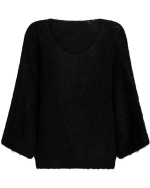 Soallure Sweater Acrylic, Polyamide, Mohair Wool, Wool, Elastane - Black