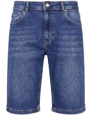 Fred Mello Denim Shorts Cotton, Elastane - Blue