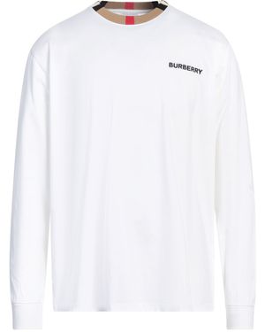 Burberry T-Shirt Cotton, Elastane - White