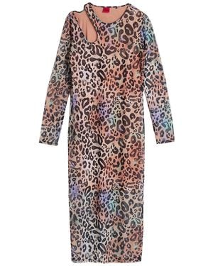 HUGO Midi Dress Polyester, Elastane - White