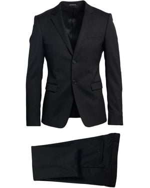 Emporio Armani Suit Wool, Cotton, Elastane - Blue