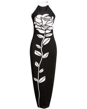 Balmain Vestido Midi - Negro