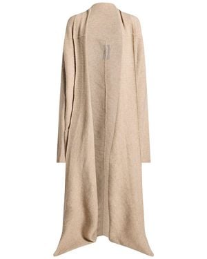 Rick Owens Sand Cardigan Alpaca Wool, Polyamide, Wool, Elastane - Natural