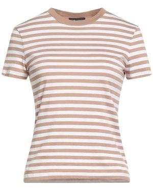 Theory Camel T-Shirt Pima Cotton - Natural
