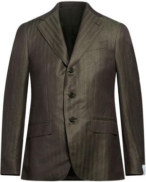 Caruso Blazer Linen, Wool - Green