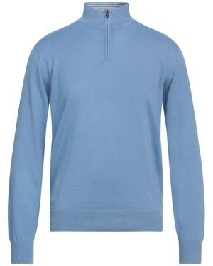 Canali Rollkragenpullover - Blau