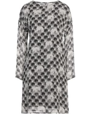 Manila Grace Light Mini Dress Viscose - Grey