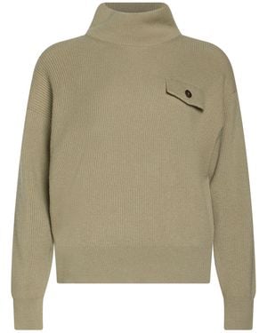Brunello Cucinelli Rollkragenpullover - Grün