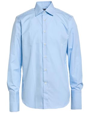 Canali Azure Shirt Cotton - Blue