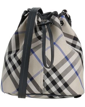 Burberry Cross-Body Bag Organic Cotton, Leather - Gray