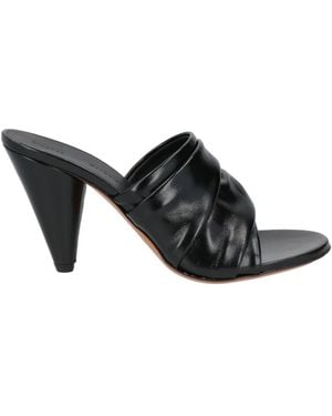Proenza Schouler Sandals Leather - Black