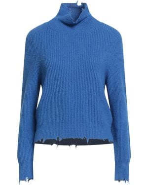 Grifoni Rollkragenpullover - Blau