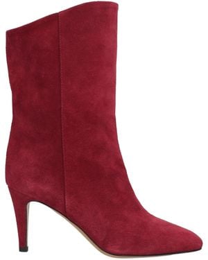 The Seller Ankle Boots Leather - Red