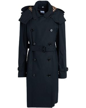 Burberry Overcoat & Trench Coat Cotton - Blue