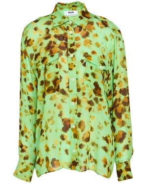 MSGM Camicia - Verde