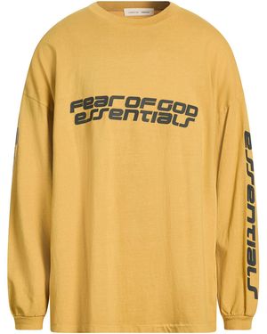 Fear Of God T-Shirt Cotton - Yellow