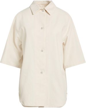 Hevò Cream Shirt Cotton - White