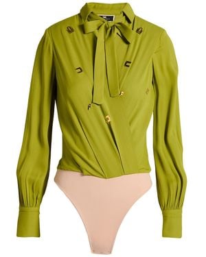 Elisabetta Franchi Lime Bodysuit Viscose - Green