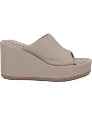 Paloma Barceló Sandals Soft Leather - Grey