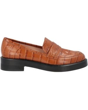Alberta Ferretti Tan Loafers Leather - Brown