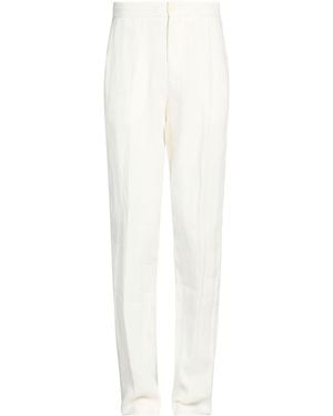 ZEGNA Pants Linen - White