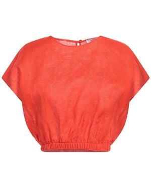 THE MALAMA STUDIO Top Linen - Red