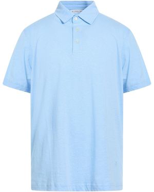 Manuel Ritz Polo Shirt Cotton, Linen - Blue