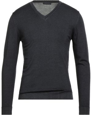 Daniele Fiesoli Charcoal Sweater Merino Wool - Black