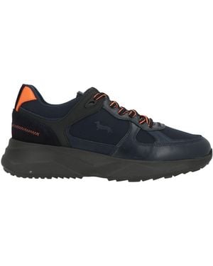 Harmont & Blaine Midnight Sneakers Calfskin, Textile Fibers - Blue