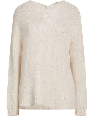 Oltre Ivory Jumper Polyamide, Acrylic, Mohair Wool, Wool - Natural