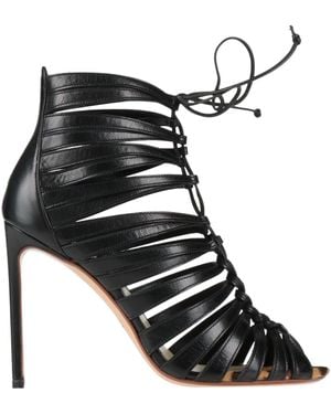 Francesco Russo Sandals Leather - Black