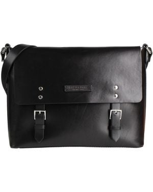 The Bridge Cross-Body Bag Leather - Black