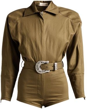 Alexandre Vauthier Playsuit Cotton - Green