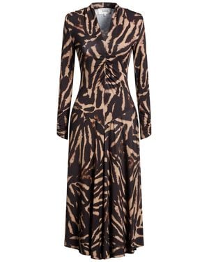 Ba&sh Midi Dress Viscose, Elastane - White