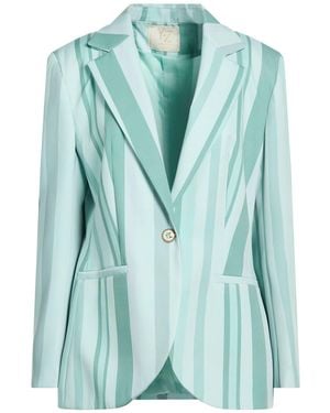 Yes-Zee Light Blazer Polyester, Elastane - Green