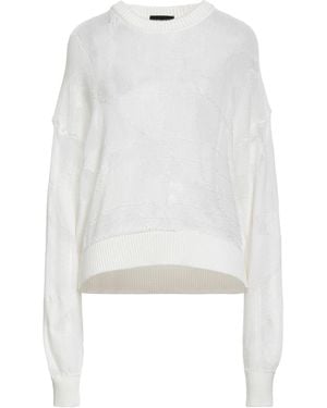 Roberto Collina Ivory Jumper Cotton, Nylon - White