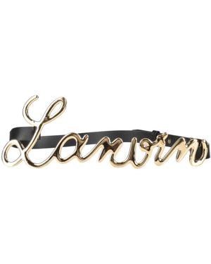 Lanvin Belt Calfskin, Brass - White